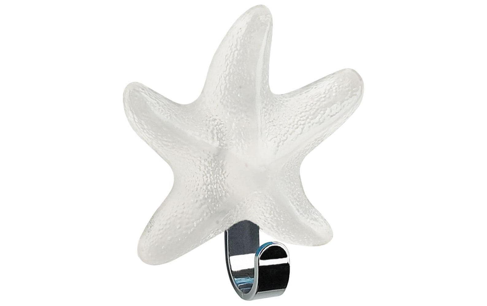 Spirella Haken – ABS – transparent/weiss – 1 kg – 75 × 85 mm