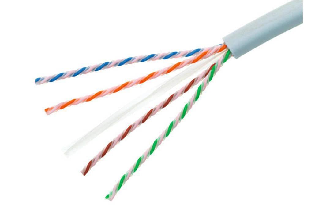 R&M Verlegekabel – 305 m, Weiss, U/UTP, halogenfrei, Cat 5e