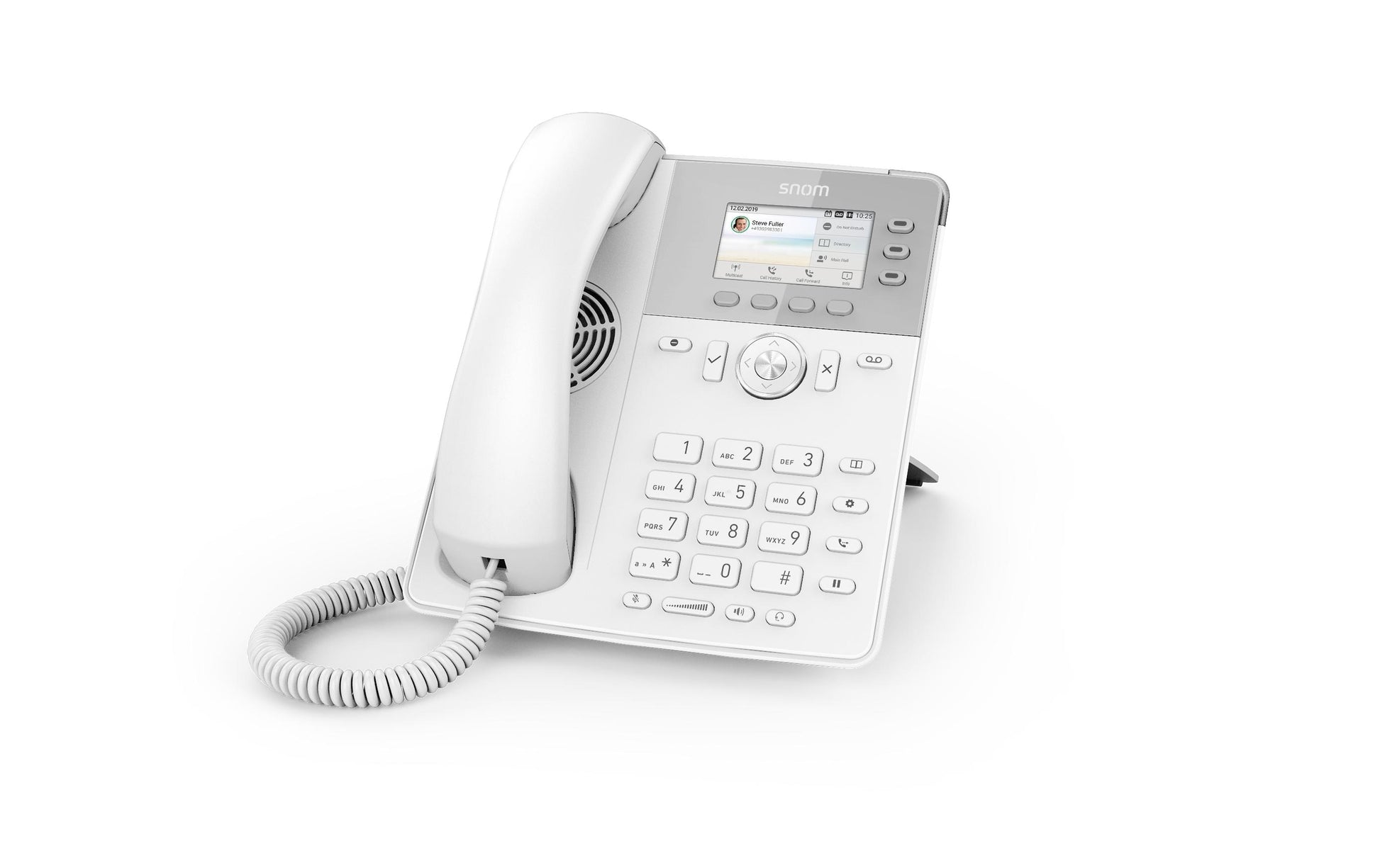 Snom D717 – IP-Telefon, 6 SIP-Konten, PoE, Weiss