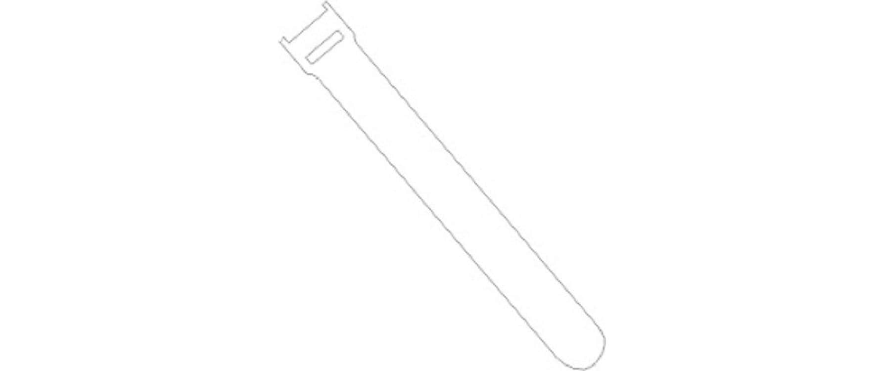 FASTECH Klettkabelbinder ETK-3-3 Strap – 13 mm × 0,25 m, Kunststoff, Weiss, haftend, wasserfest, 100er-Pack