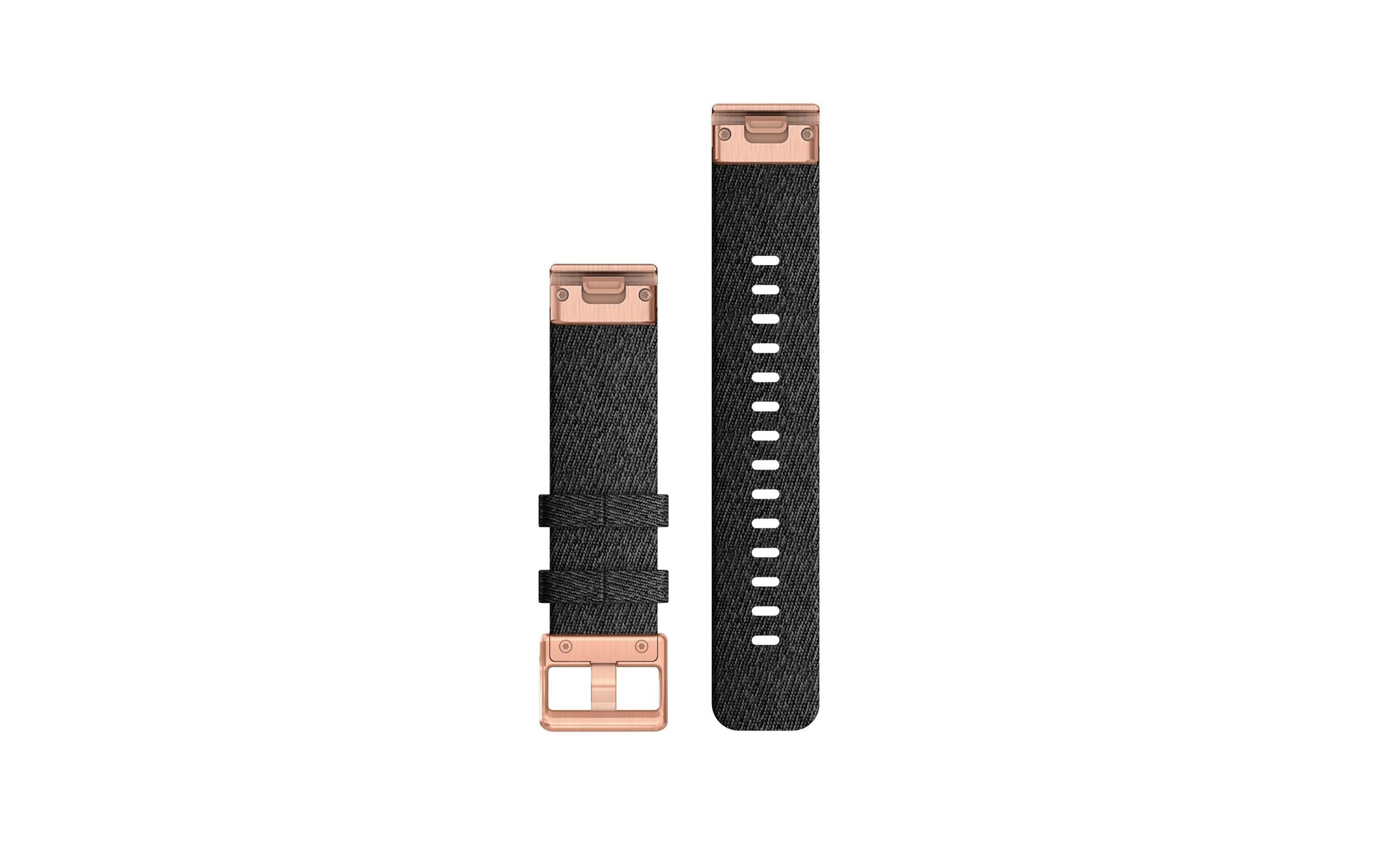 Garmin fenix 6S QuickFit – Armband – für Garmin Fenix (verschiedene Modelle), Schwarz/Roségold, 20 mm