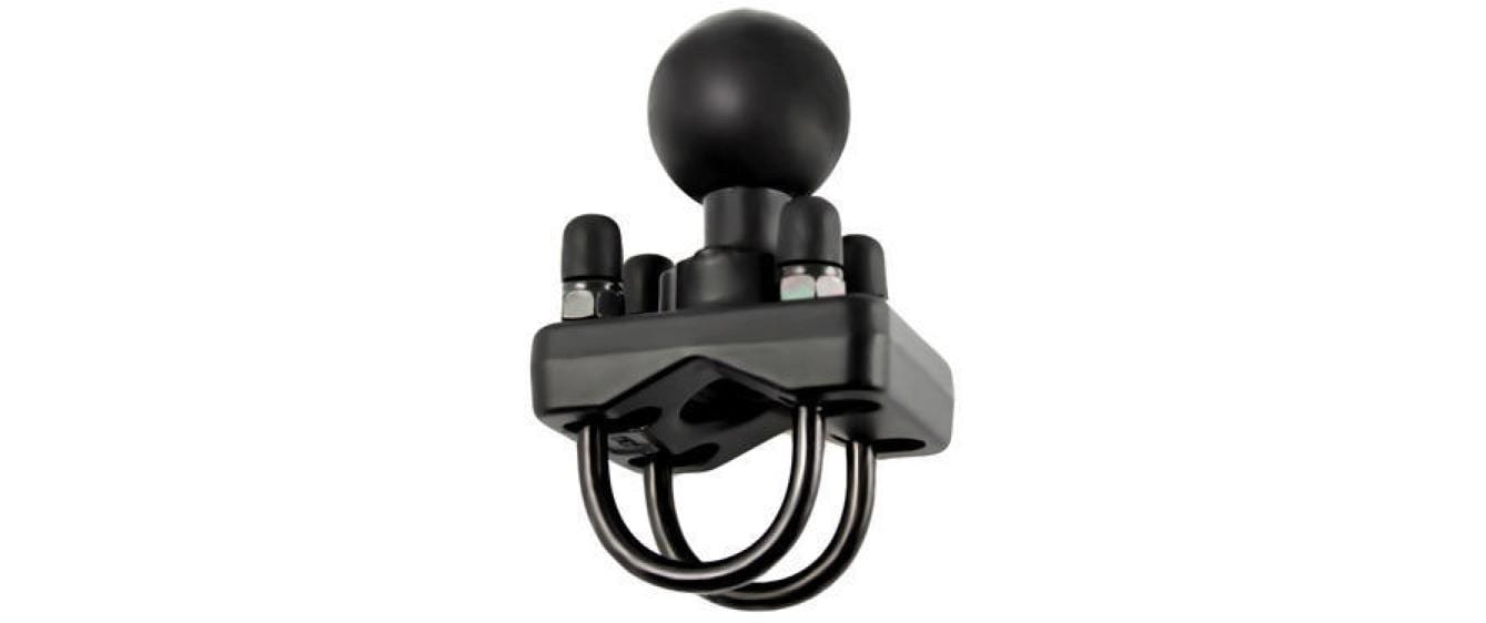 RAM Mounts BALL C-SIZE 1,5", 2 U-BOLTS – VESA-Adapterplatte – Aluminium, Kugel 1,5" – für Rohr 1"–1,25"