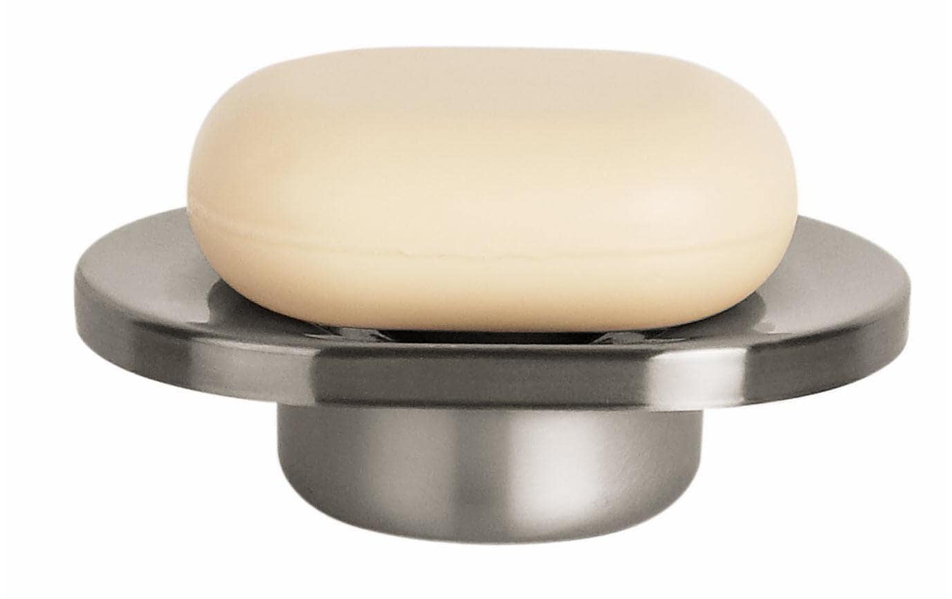 Spirella Seifenschale NYO-STEEL – Edelstahl, 11,5×3,1×8 cm, Silber matt (oval)