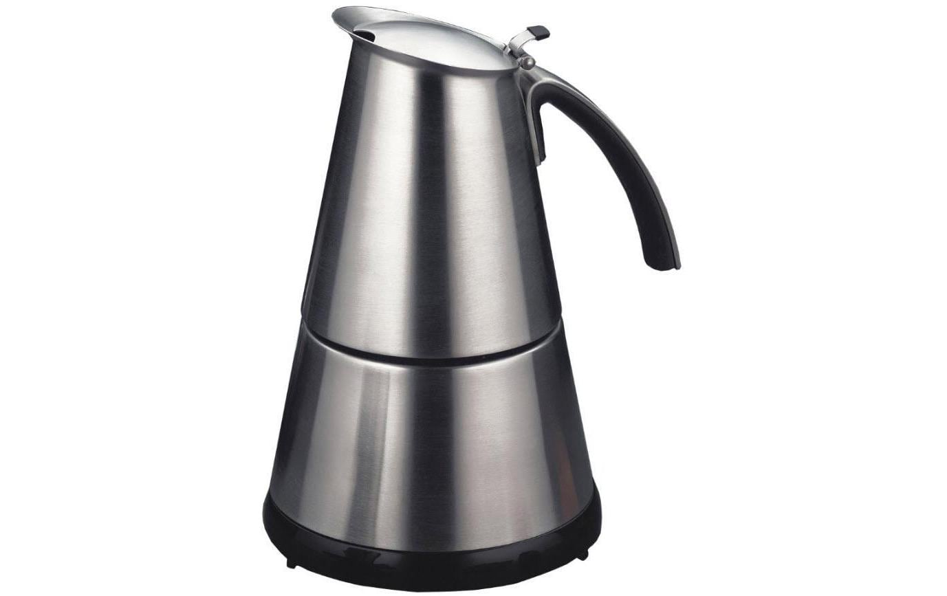 Rommelsbacher EKO 364/E Espressomaschine (Siebträger) – 4 Tassen, Edelstahl, 11,5×17×11,5 cm