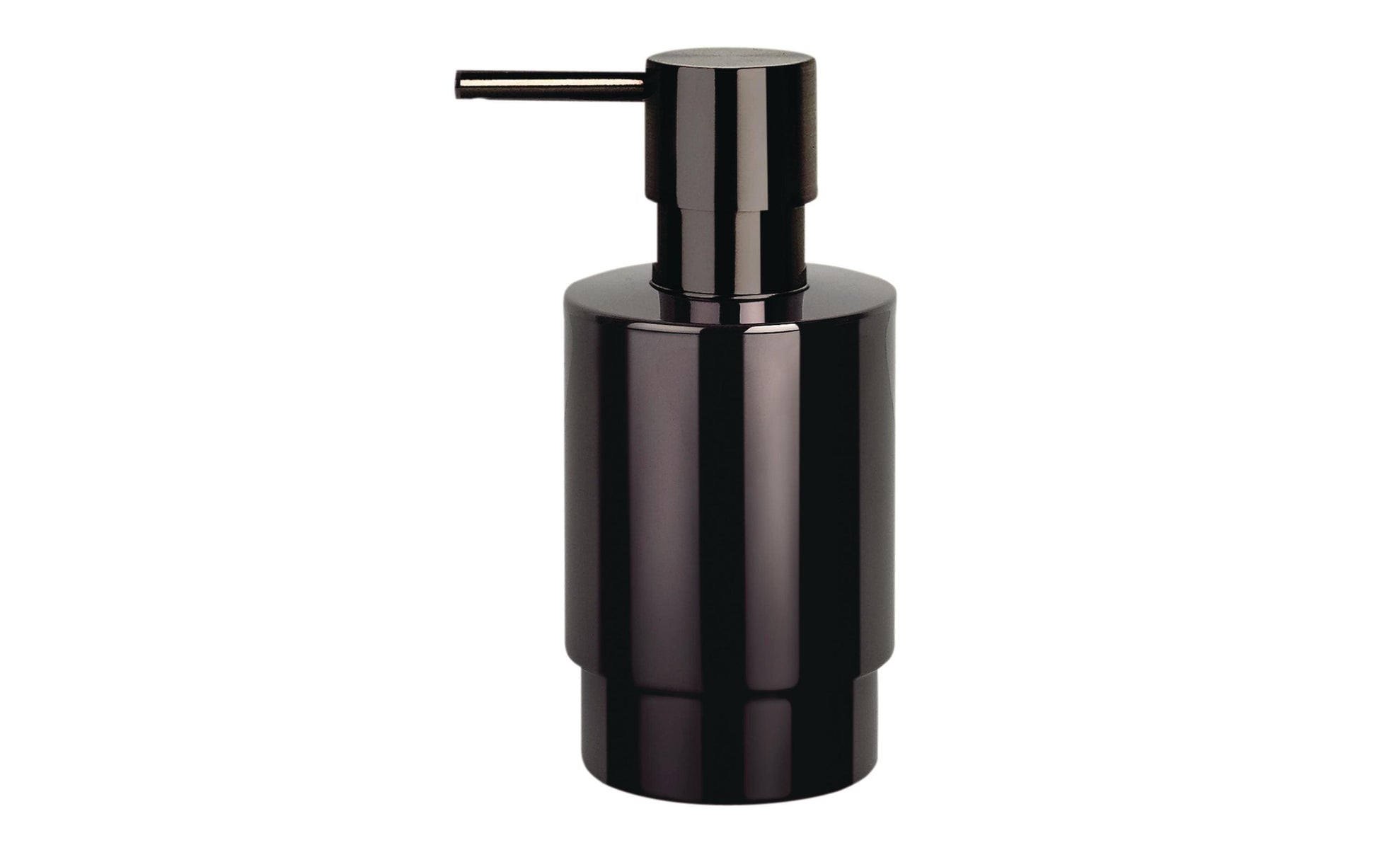 Spirella NYO-STEEL Seifenspender – Edelstahl, Schwarz, 200 ml