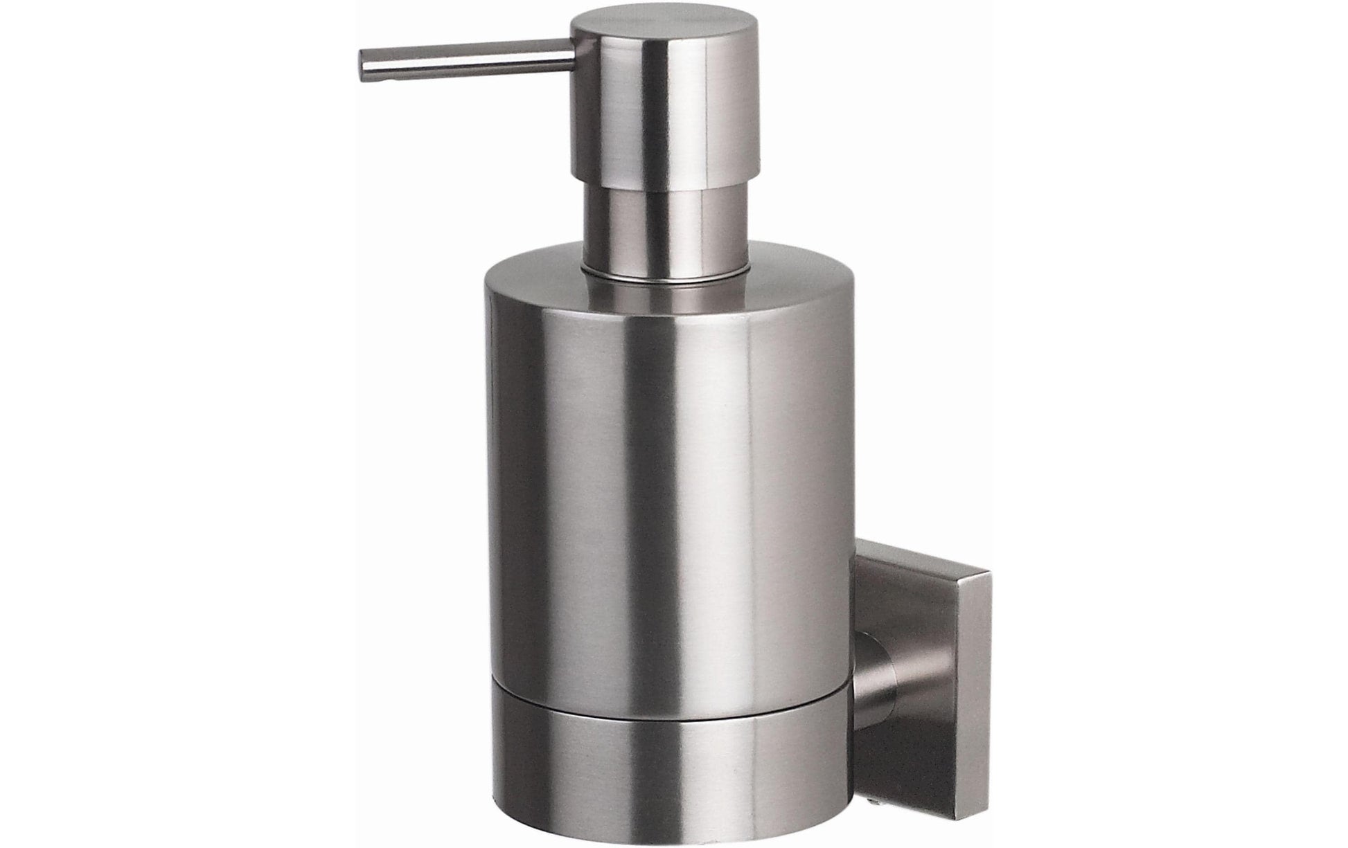 Spirella NYO-STEEL Seifenspender manuell – Wandmontage – 200 ml, Silber matt, Edelstahl