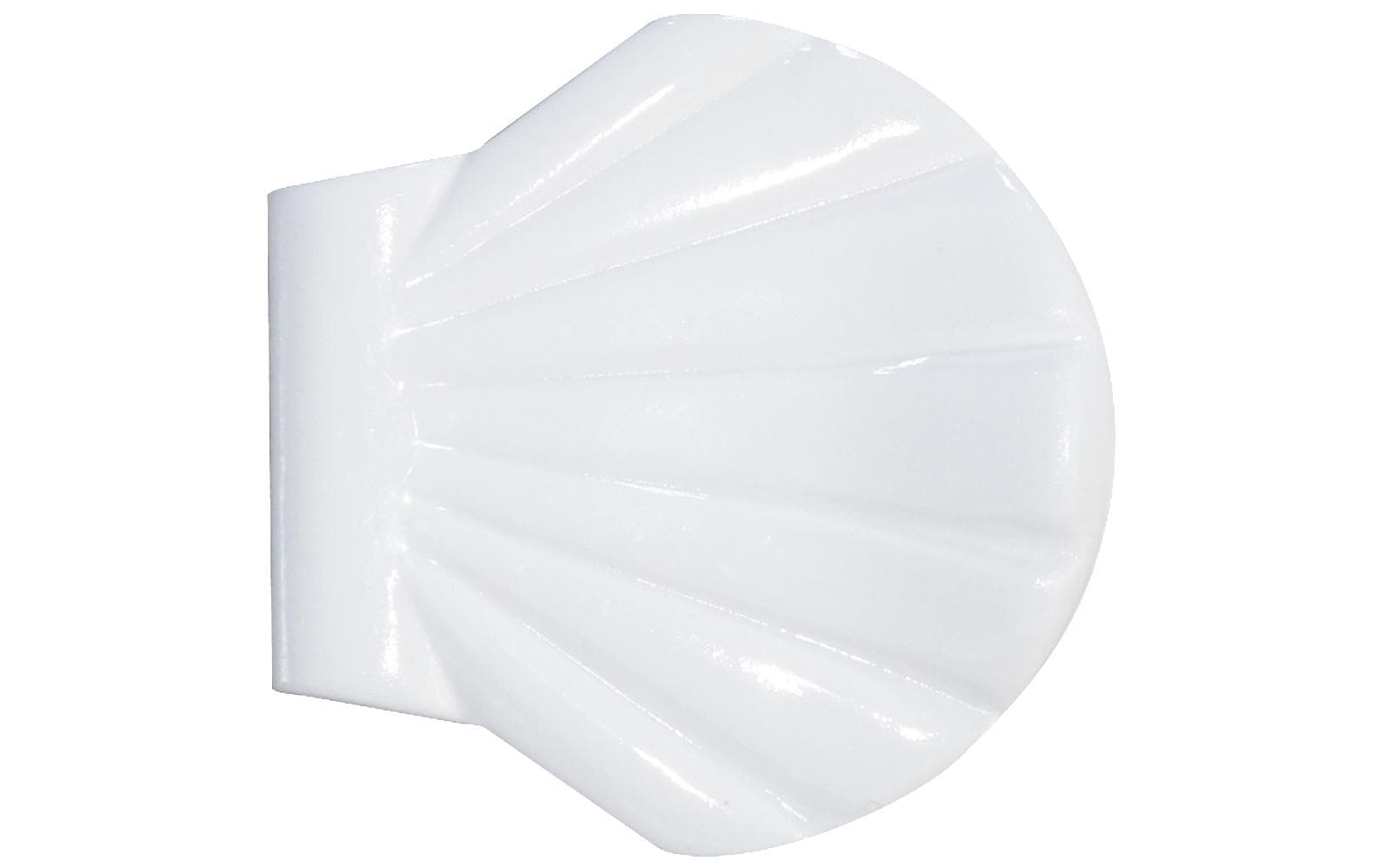 Spirella Haken für Duschvorhang – 5,6×5,6×5,6 cm, Kunststoff, Weiss, 2er-Set