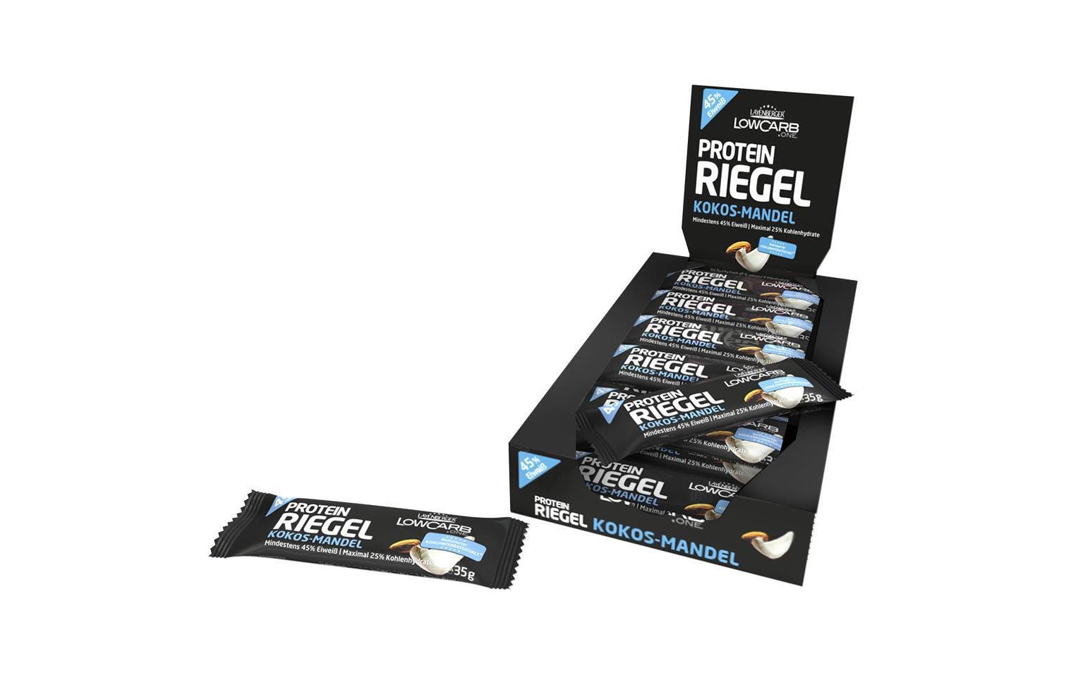 Layenberger Nutrition Group Protein-Riegel Kokos-Mandel – 18 × 35 g