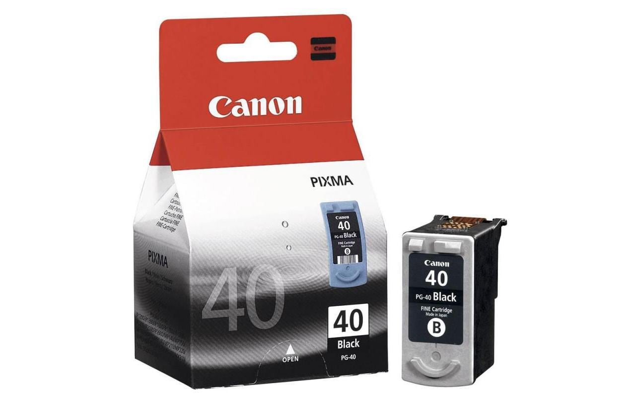 Canon Tintenpatrone PG-40BK, Schwarz – für Inkjetdrucker/Multifunktionsgeräte