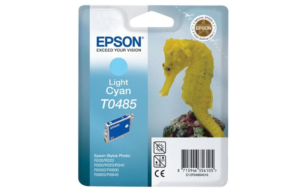 Epson Tintenpatrone T0485, Hellcyan, 400 Seiten – für Tintenstrahldrucker/Multifunktionsgeräte
