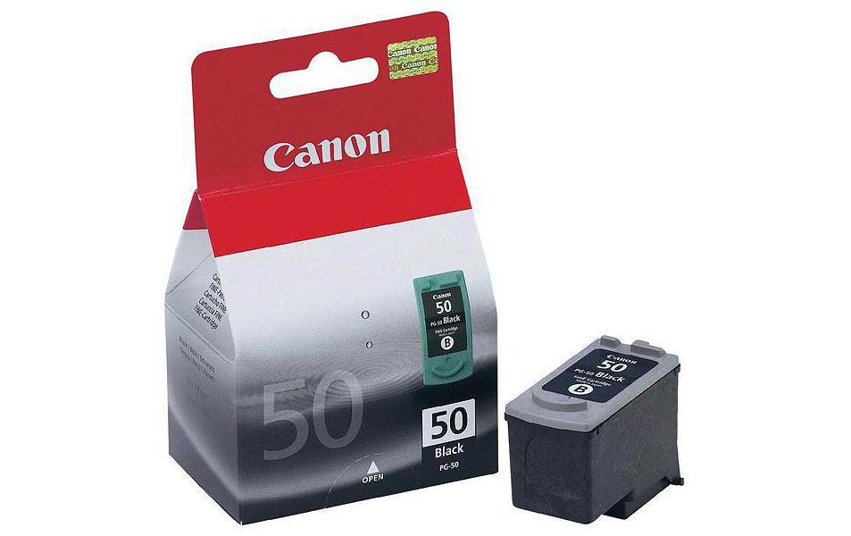 Canon Tintenpatrone PG-50BK, Schwarz, 510 Seiten – für Inkjetdrucker/Multifunktionsgeräte