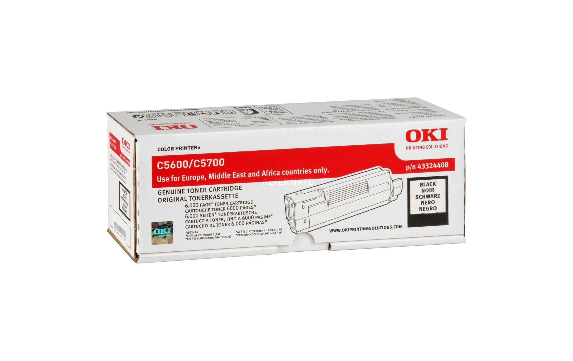 OKI Toner – schwarz, 6000 Seiten