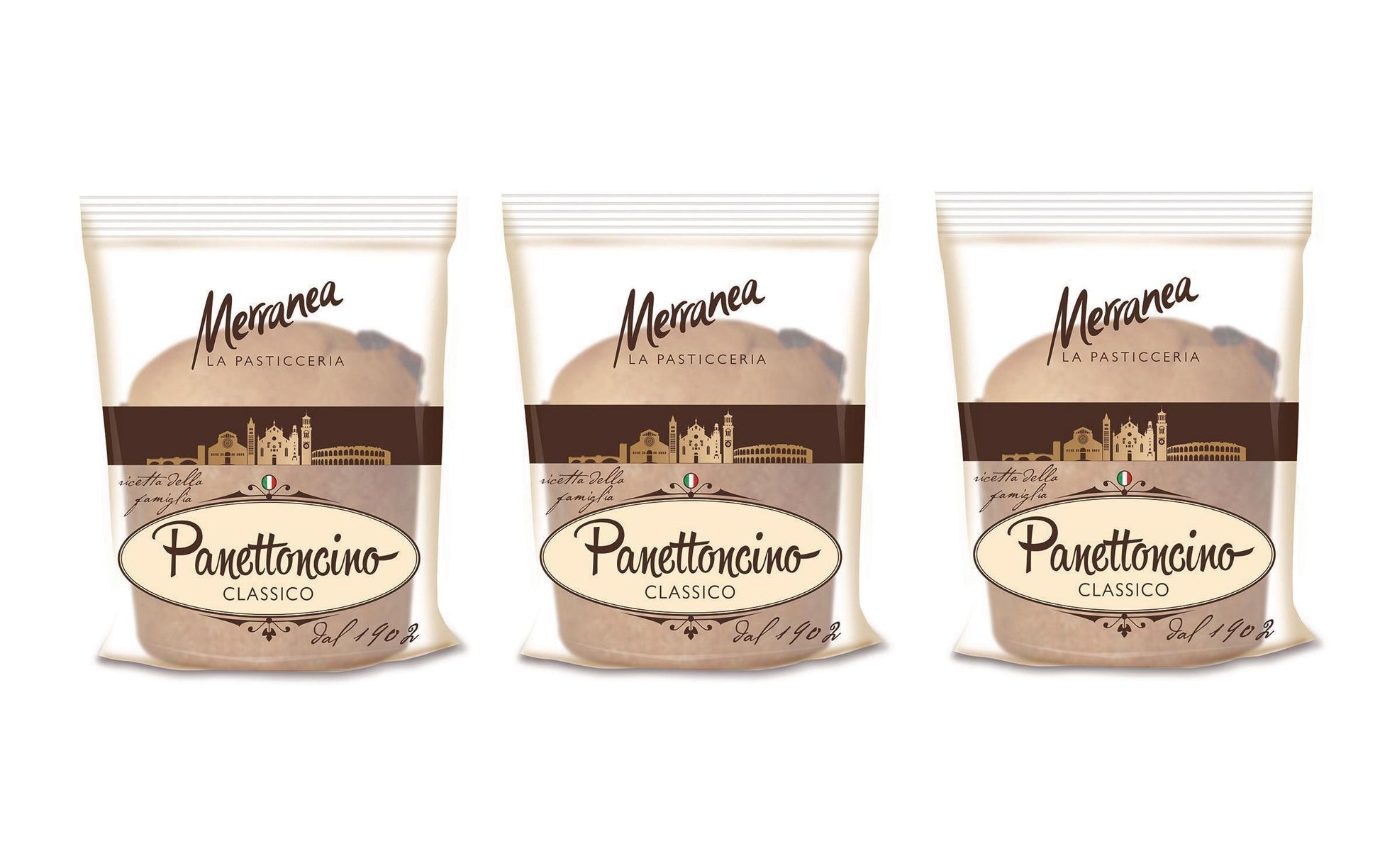 Zweifel Merranea Panettoncino Classico – Kuchen – 3 × 80 g