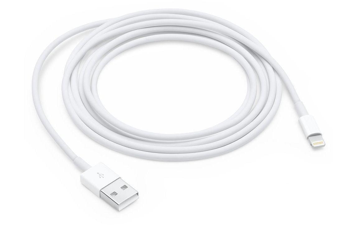 Apple USB-A auf Lightning Kabel, 2 m, Weiss, MFi-zertifiziert
