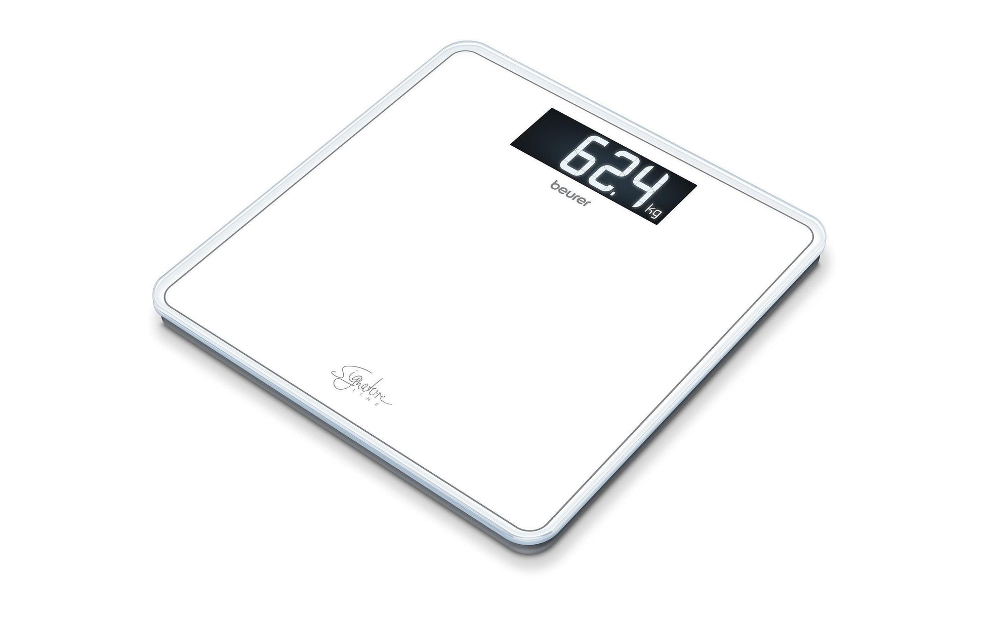 Beurer Paketwaage GS400 – Tragkraft 200 kg, Teilung 100 g, Wiegefläche 31 × 31 cm, Batterie, Sicherheitsglas
