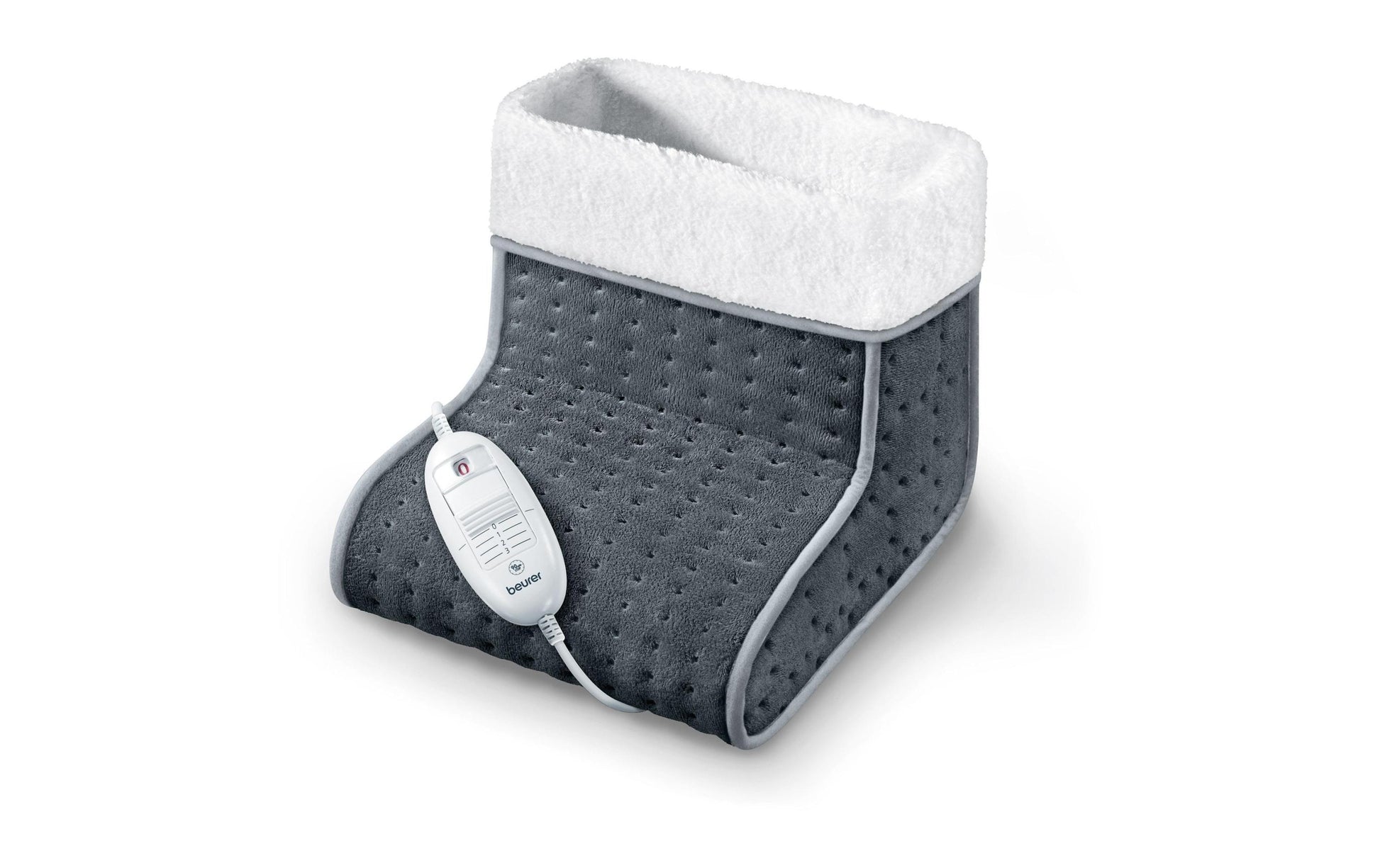 Beurer Fusswärmer FW20 – 3 Stufen, Abschaltautomatik – 100 W – Grau