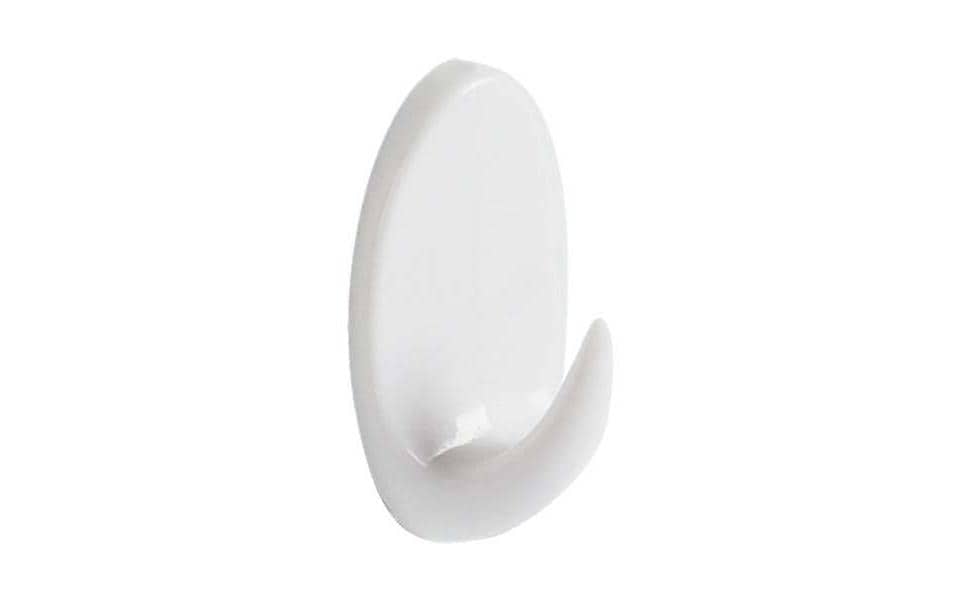 Spirella Liliput Klebehaken – ABS, 1 kg, Klebestreifen, 3,5×2,4 cm, Weiss, 3er-Set