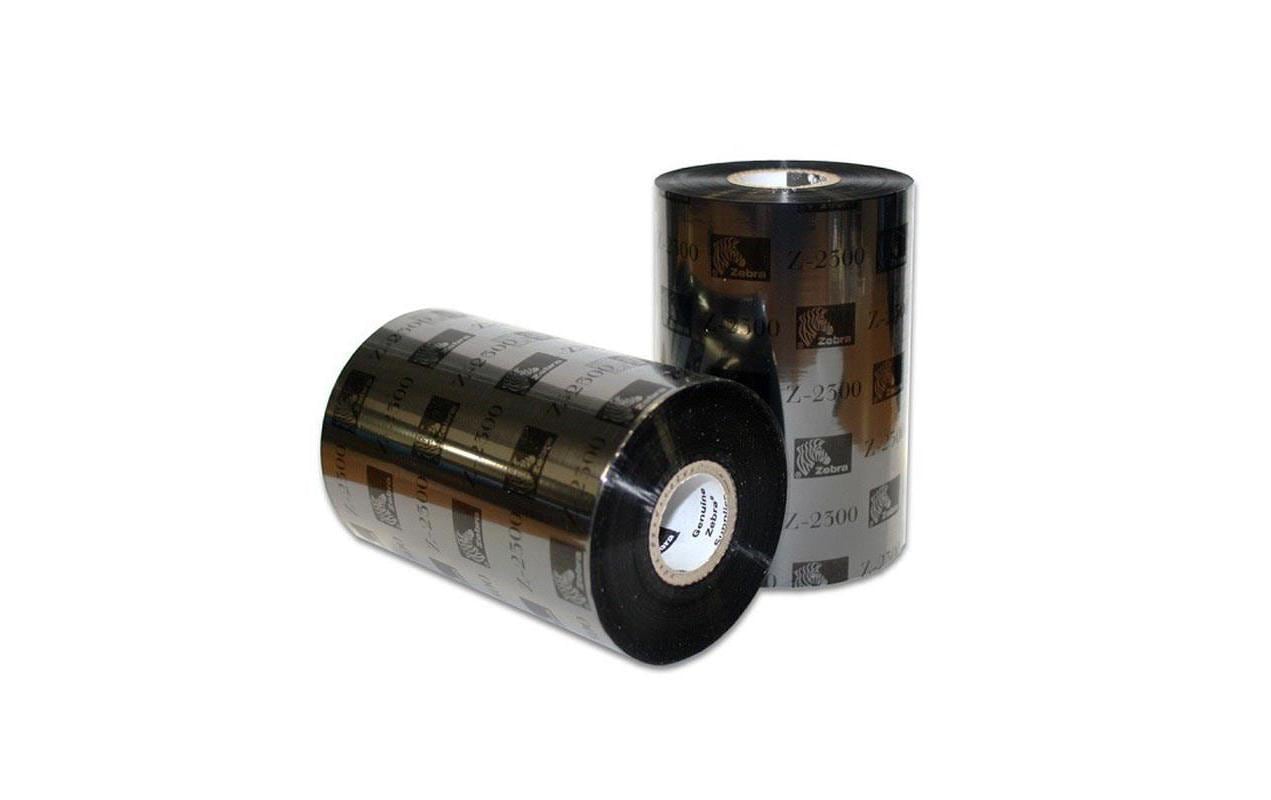 Zebra Thermotransferband – 64 mm × 74 m, Kern 12,7 mm, Schwarz