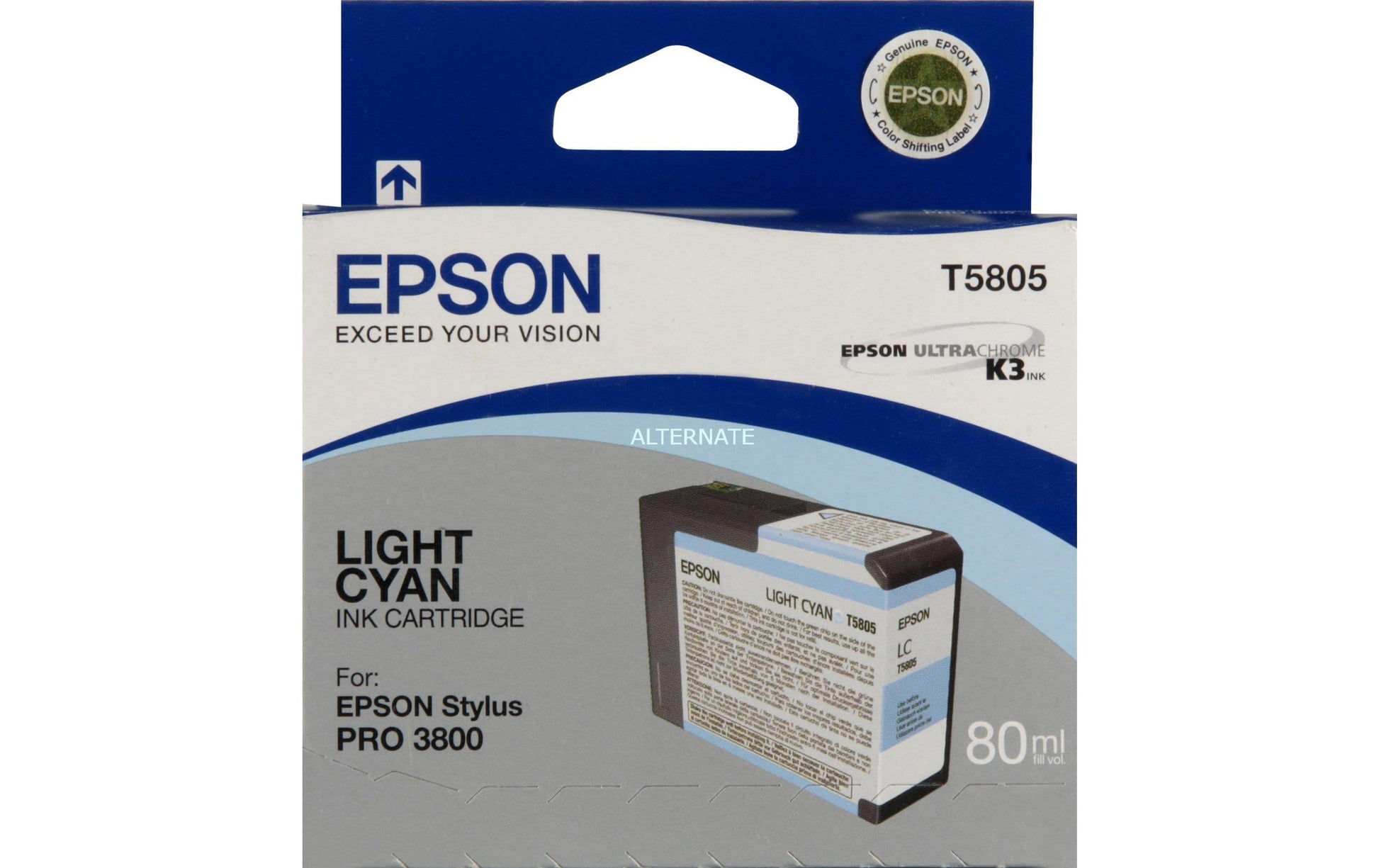Epson Tintenpatrone T5805, cyan – für Inkjetdrucker/Multifunktionsgeräte