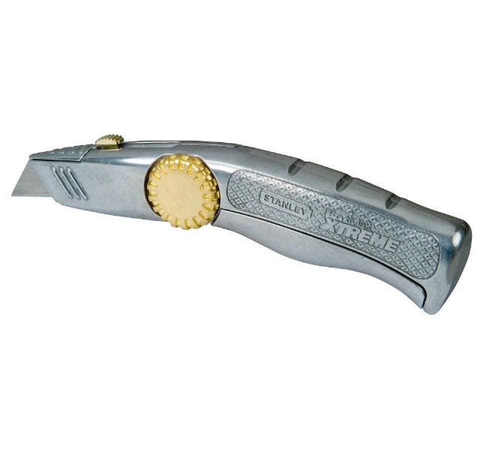 Stanley Fatmax Pro Cutter 0-10-819 – 19 mm, Aluminium-Druckguss, Klingenarretierung, Grau, inkl. 10 Klingen