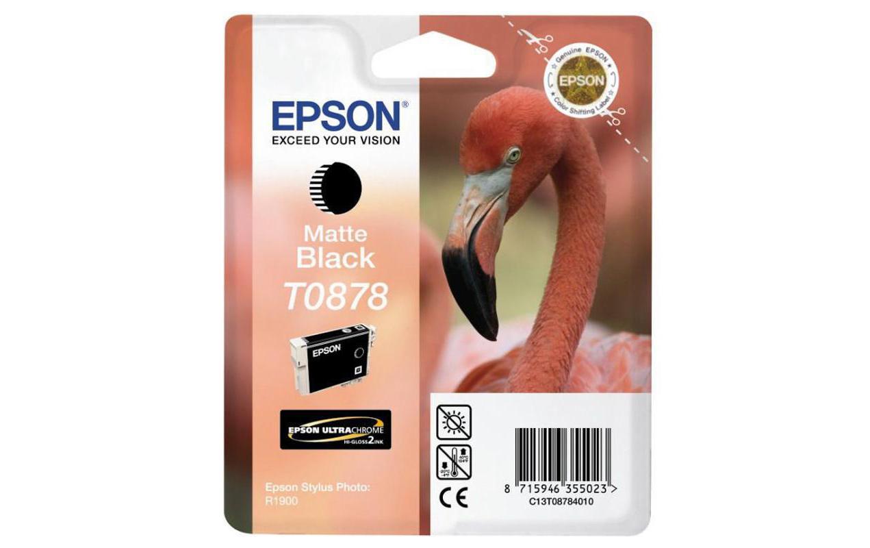 Epson Tintenpatrone T0878, Schwarz – für Inkjetdrucker und Multifunktionsgeräte