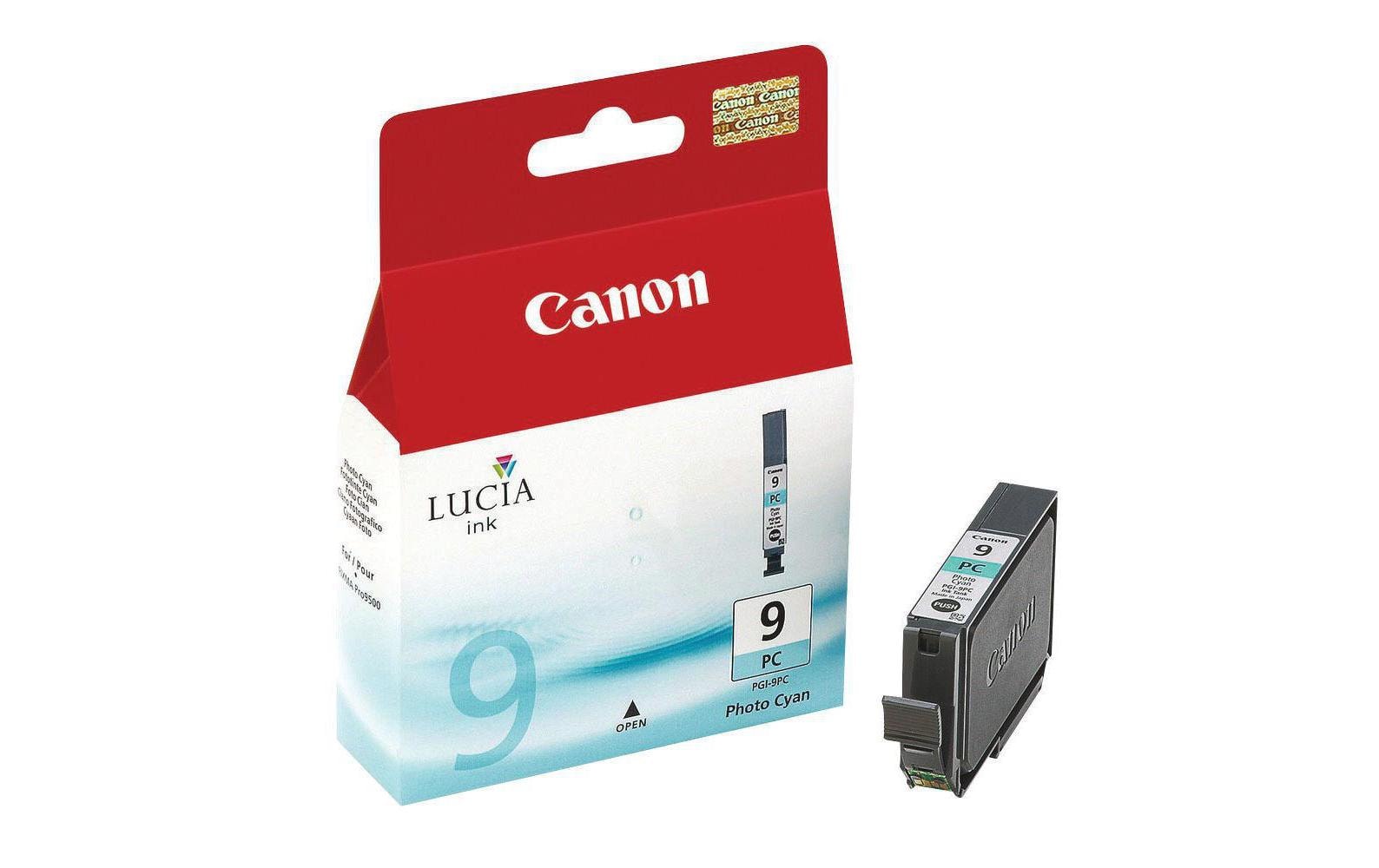 Canon Tintenpatrone PGI-9 (li-cyan), Foto cyan, 1'150 Seiten – für Tintenstrahldrucker/Multifunktionsgeräte