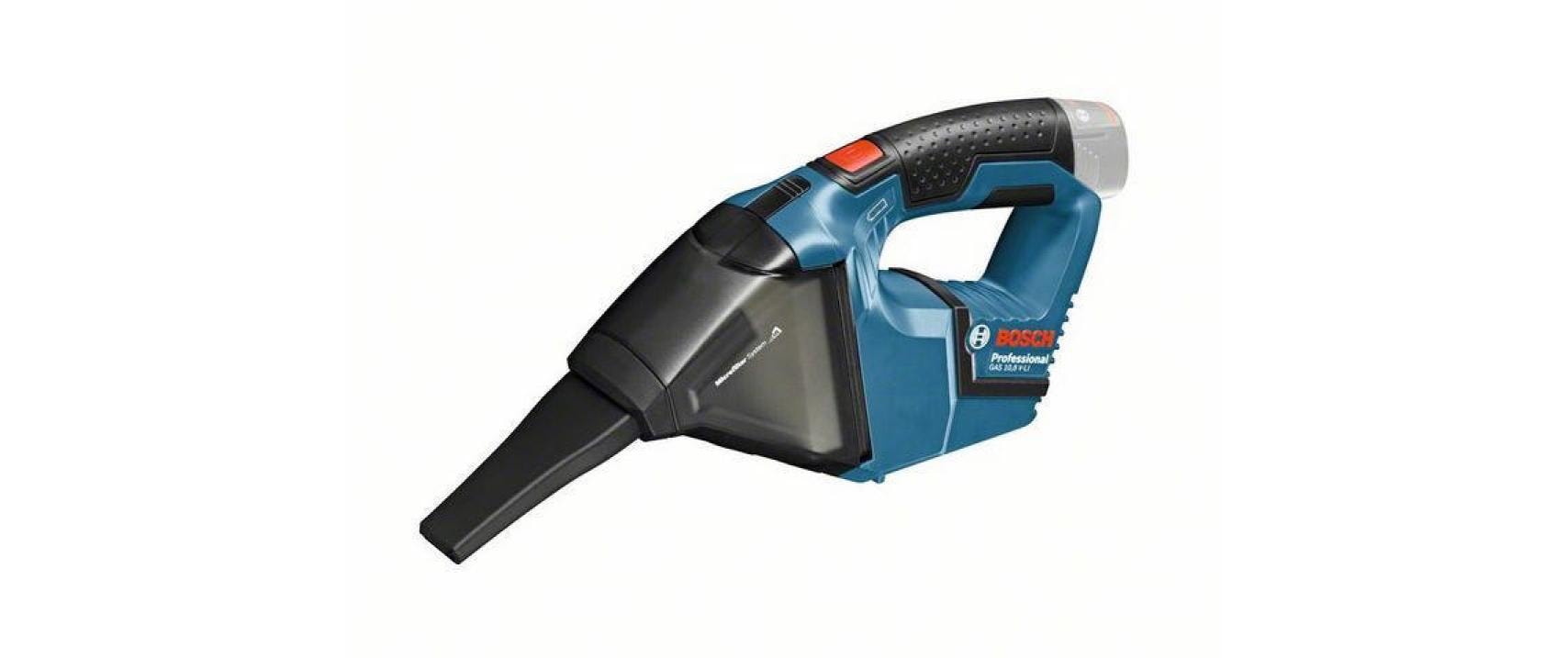 Bosch Professioneller Handstaubsauger GAS 12V – 0,4 l, Akkubetrieb, 12 V, 27,3 × 7,7 × 17 cm