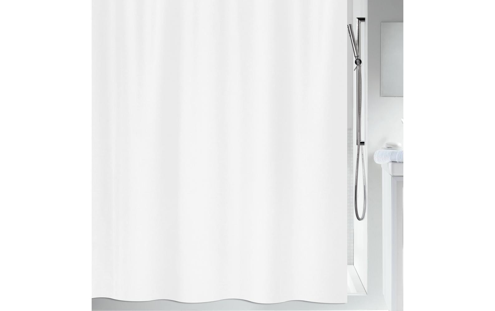 Spirella Duschvorhang PRIMO-BIOACTIVE – 180×200 cm, Polyester, Weiss