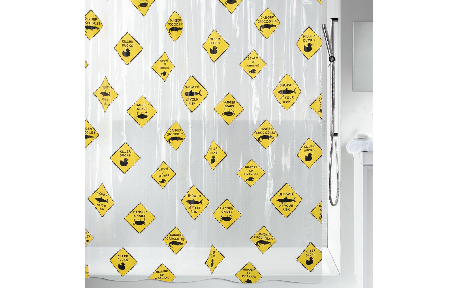 Spirella Duschvorhang – 180×200 cm, PEVA, Transparent
