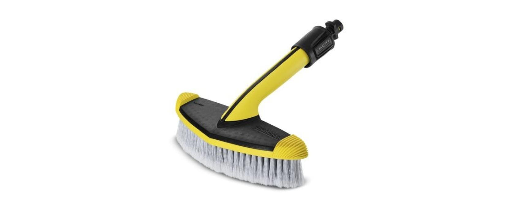 Kärcher Bürstenaufsatz WB 60 – weich, Gummi, 24,8 cm Arbeitsbreite, schwarz/gelb, für K 2, K 4 & weitere