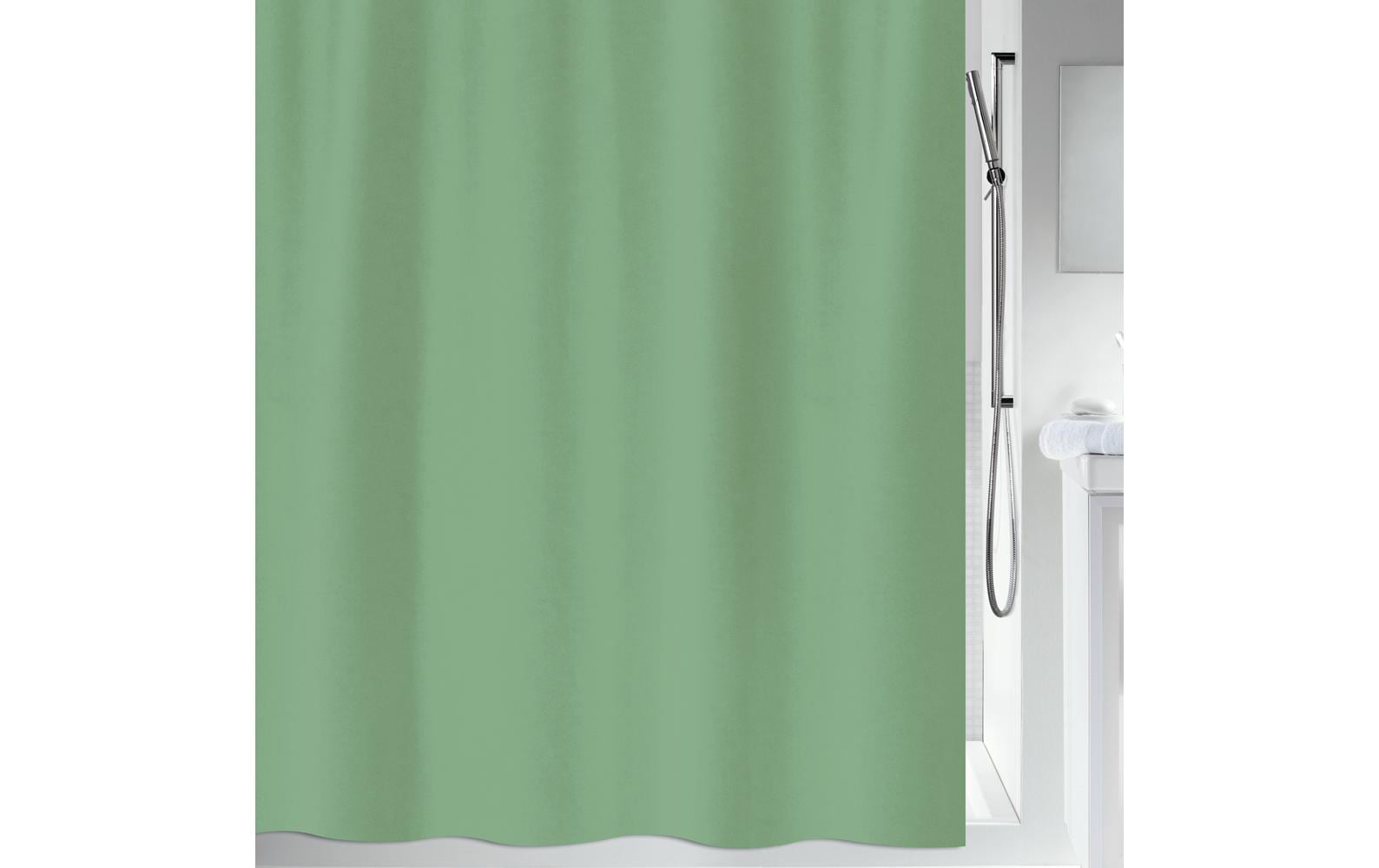 Spirella PRIMO Duschvorhang – 180 × 200 cm – Grün – Polyester