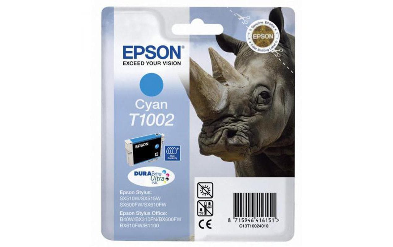Epson C13T100240 Cyan Tintenpatrone (Original) – 915 Seiten – für Epson Stylus SX610FW/SX600FW/SX515W…