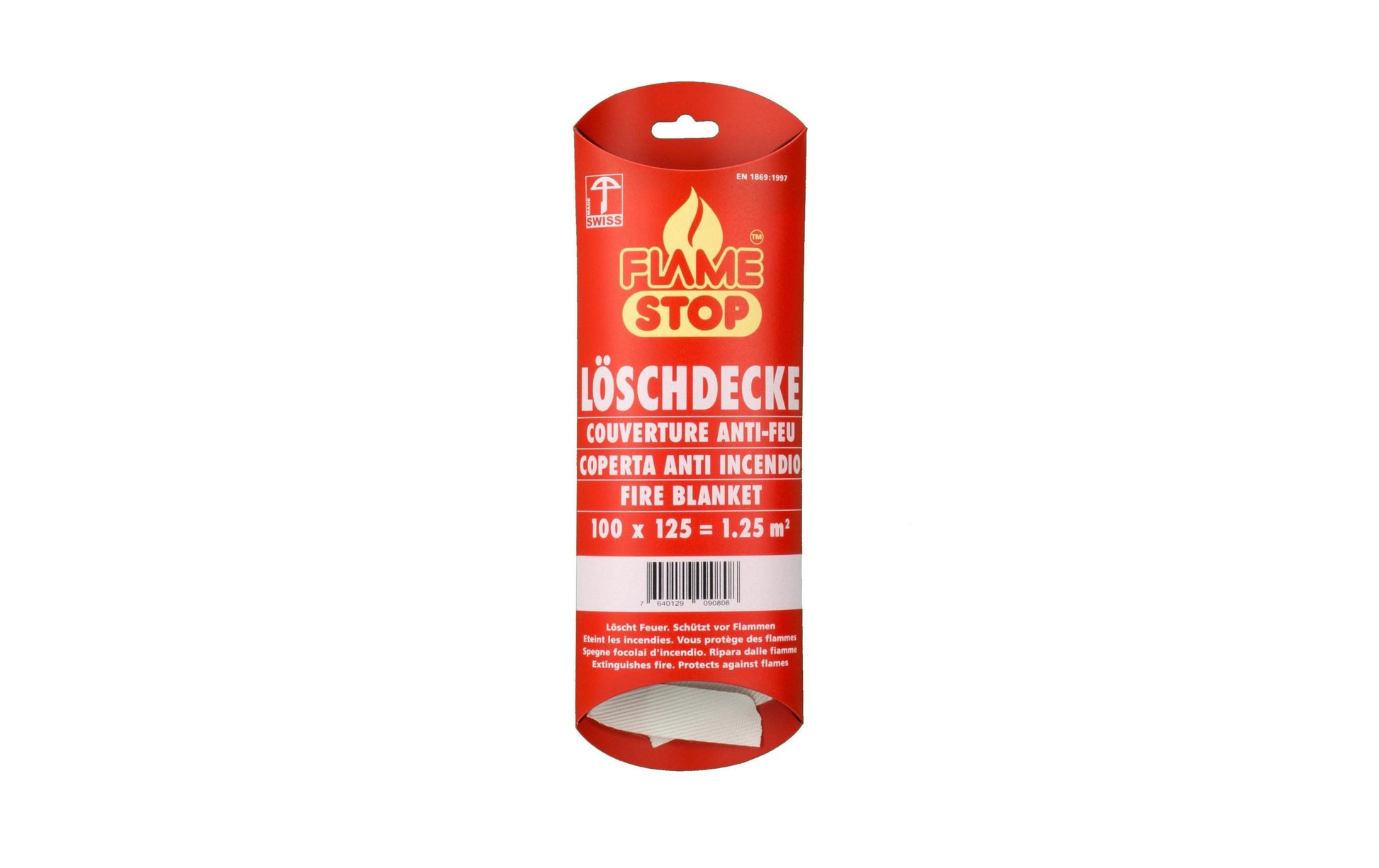 Mentrex FlameStop – Löschdecke, 100 × 125 cm, EN 1869