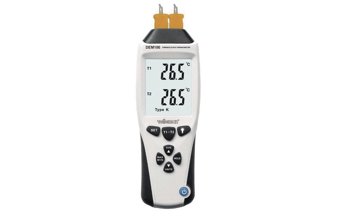 Velleman DEM106 Temperatursensor – −200–1370 °C, Aussen