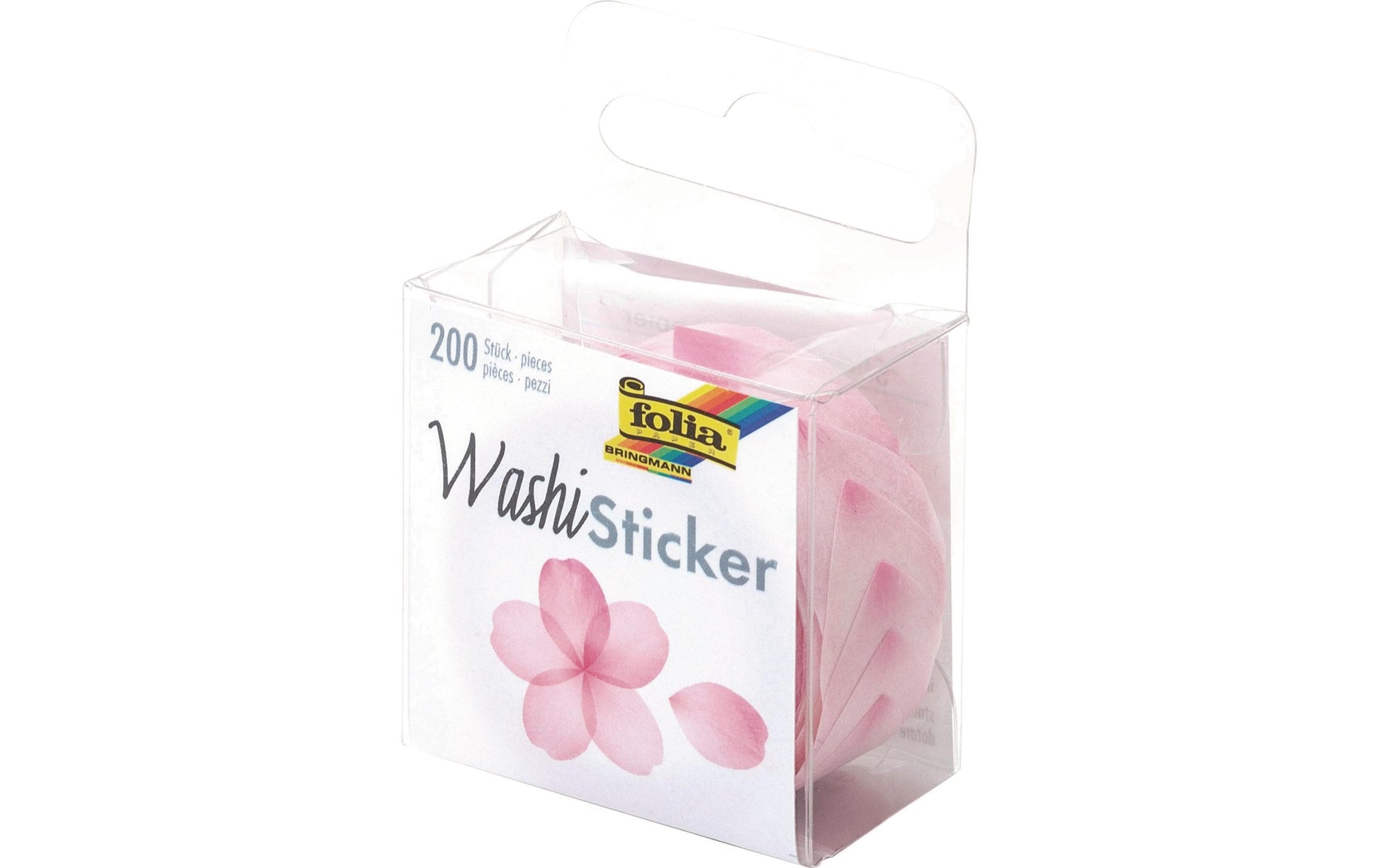 Folia Sticker Blüten – 200 Stück – wiederablösbar – Rosa