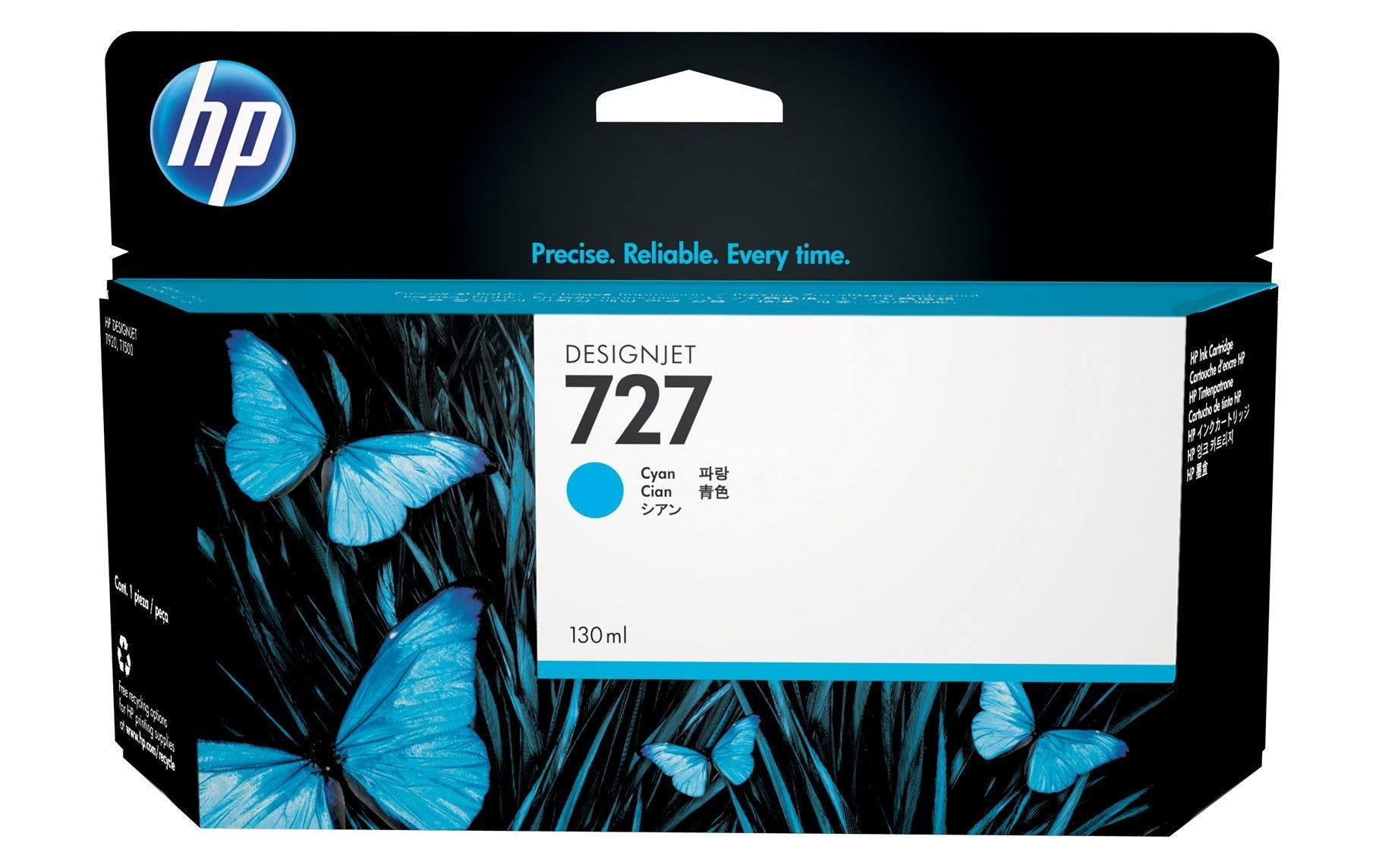 HP Tintenpatrone 727, cyan – für Inkjetdrucker/Multifunktionsgeräte