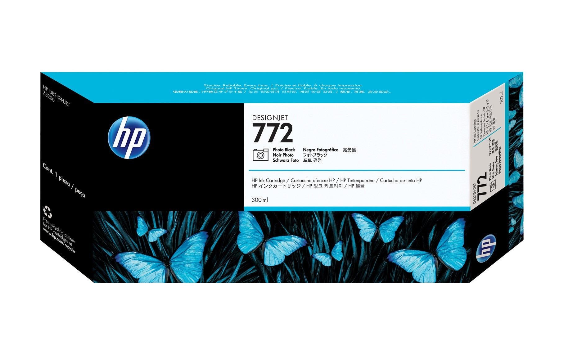 HP Tintenpatrone 772, schwarz – für Inkjetdrucker/Multifunktionsgeräte