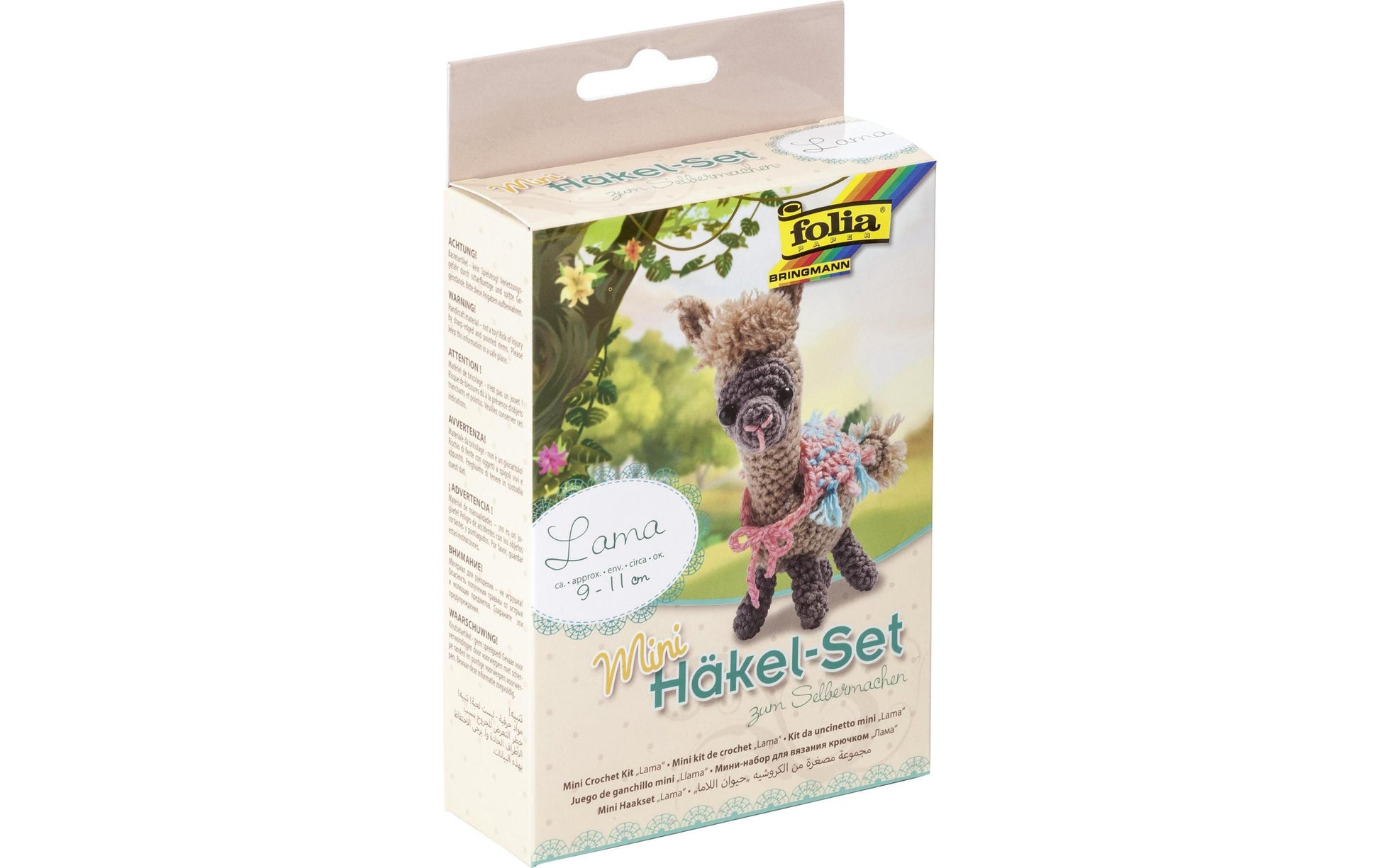 Folia Bastelset Häkeln Lama – ab 8 Jahren – 90–110 mm