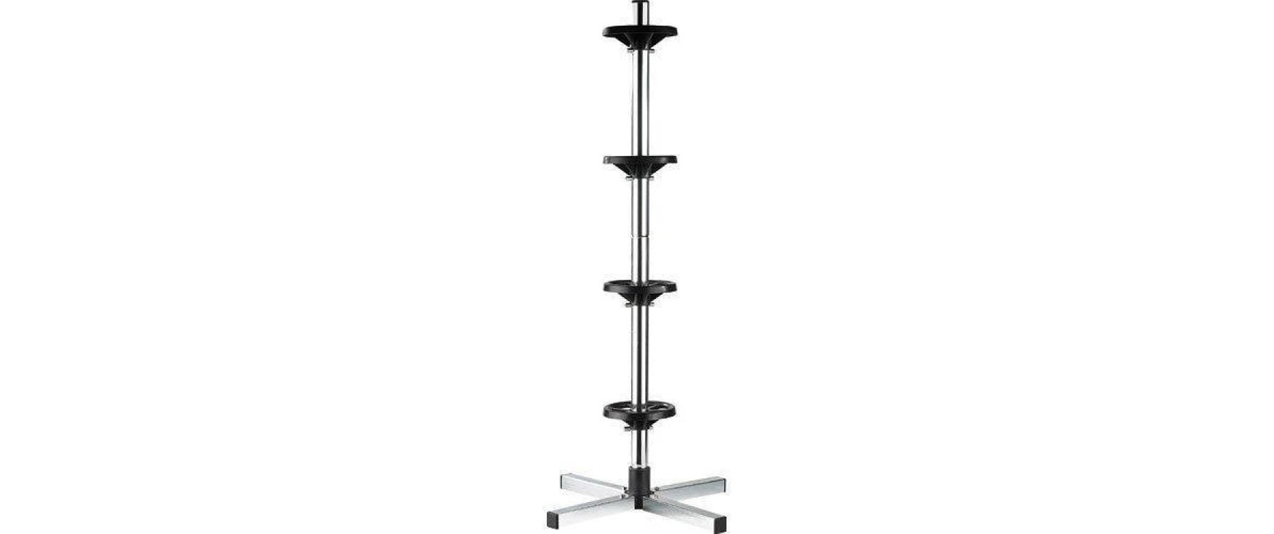 HP Autozubehör Felgenbaum – 4 Regale, max. 100 kg, für Reifen bis 225 mm