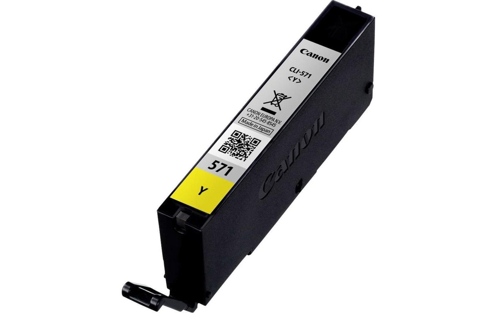 Canon Tintenpatrone CLI-571 Y, Gelb, 345 Seiten – für Pixma