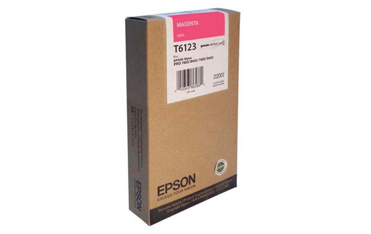 Epson Tintenpatrone T6123, Magenta, 220 ml