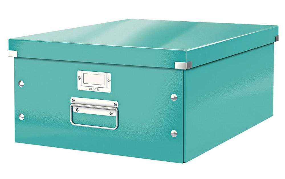 Leitz Click&Store Aufbewahrungsbox 30 l – für A3, mit Deckel, türkis, Karton