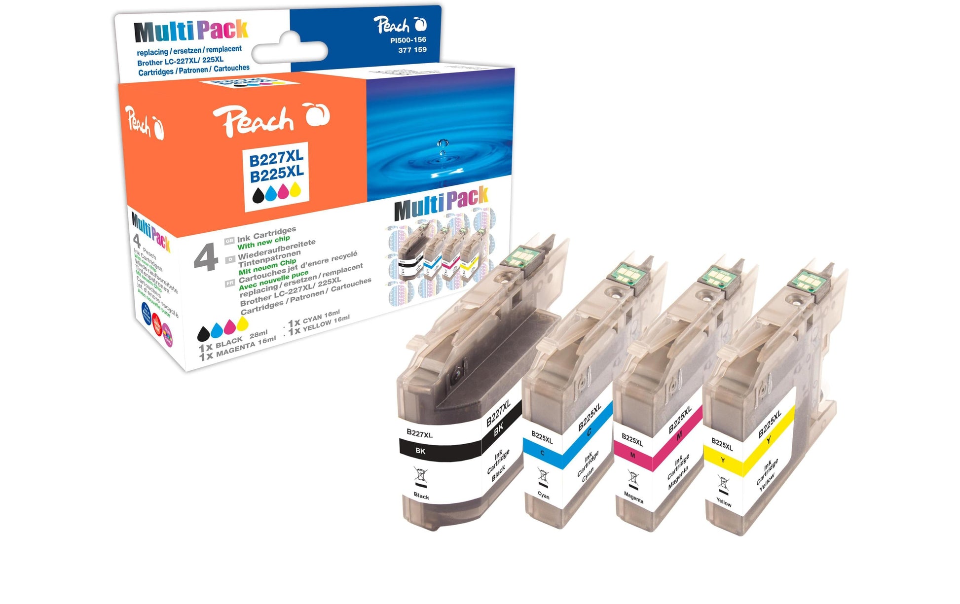 Peach Tintenpatronen-Multipack, Magenta, kompatibel – für Brother MFC-J4620, MFC-J4420, MFC-J4425 und andere