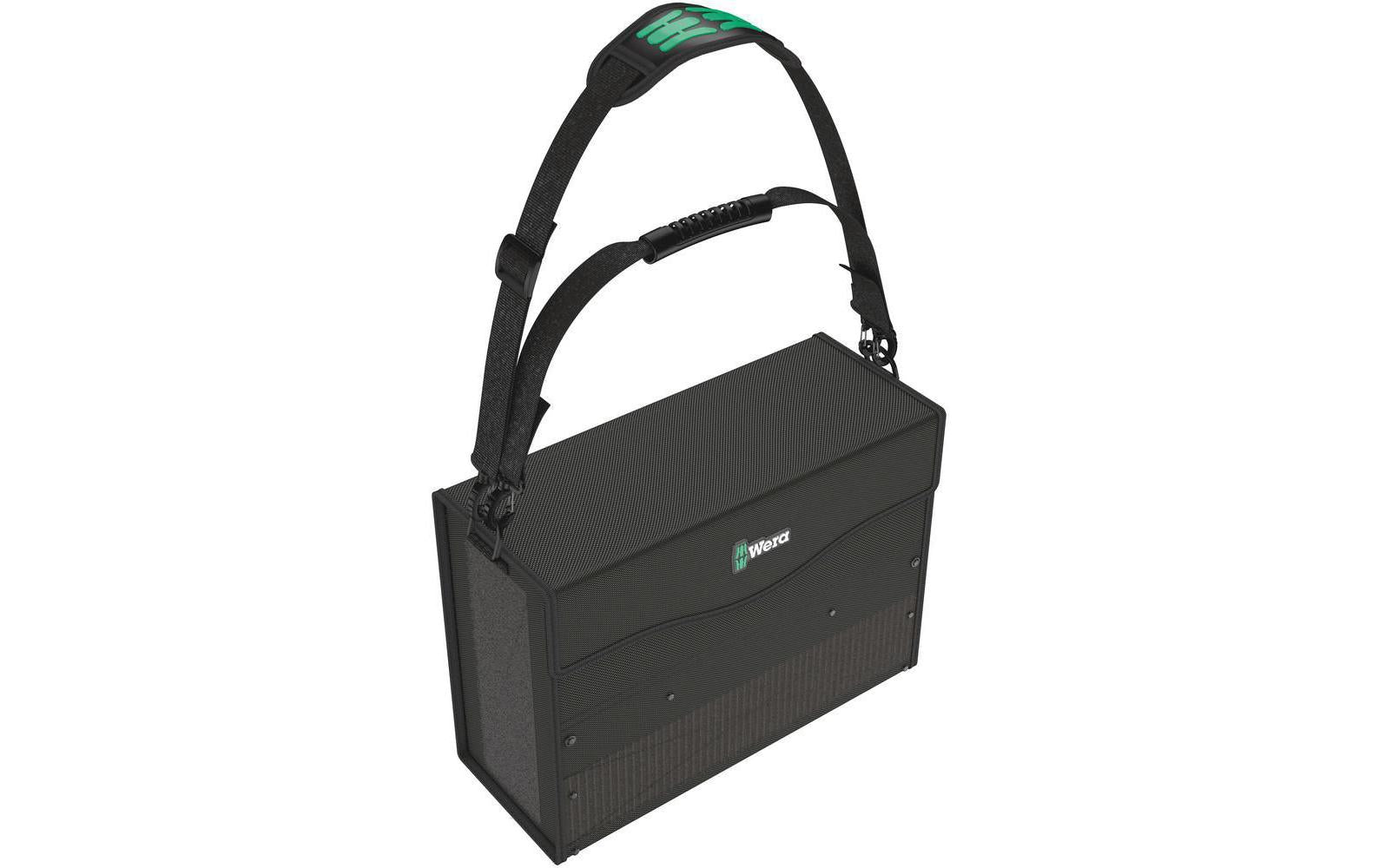 Wera 2go 2 XL Werkzeugkoffer – 2-teilig, mit Handgriff, schlagfest, schwarz, B 350 × H 185 × T 480 mm