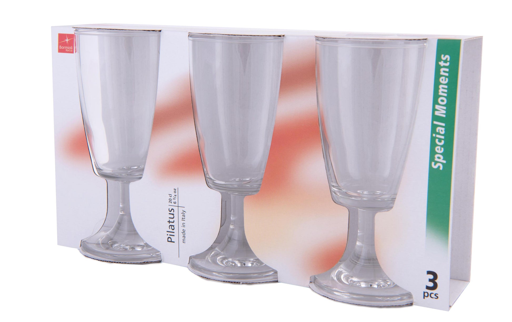 Bormioli Rocco Pilatus Kaffeeglas – 3er Set, 200 ml, H 14,0 cm, Glas, Transparent