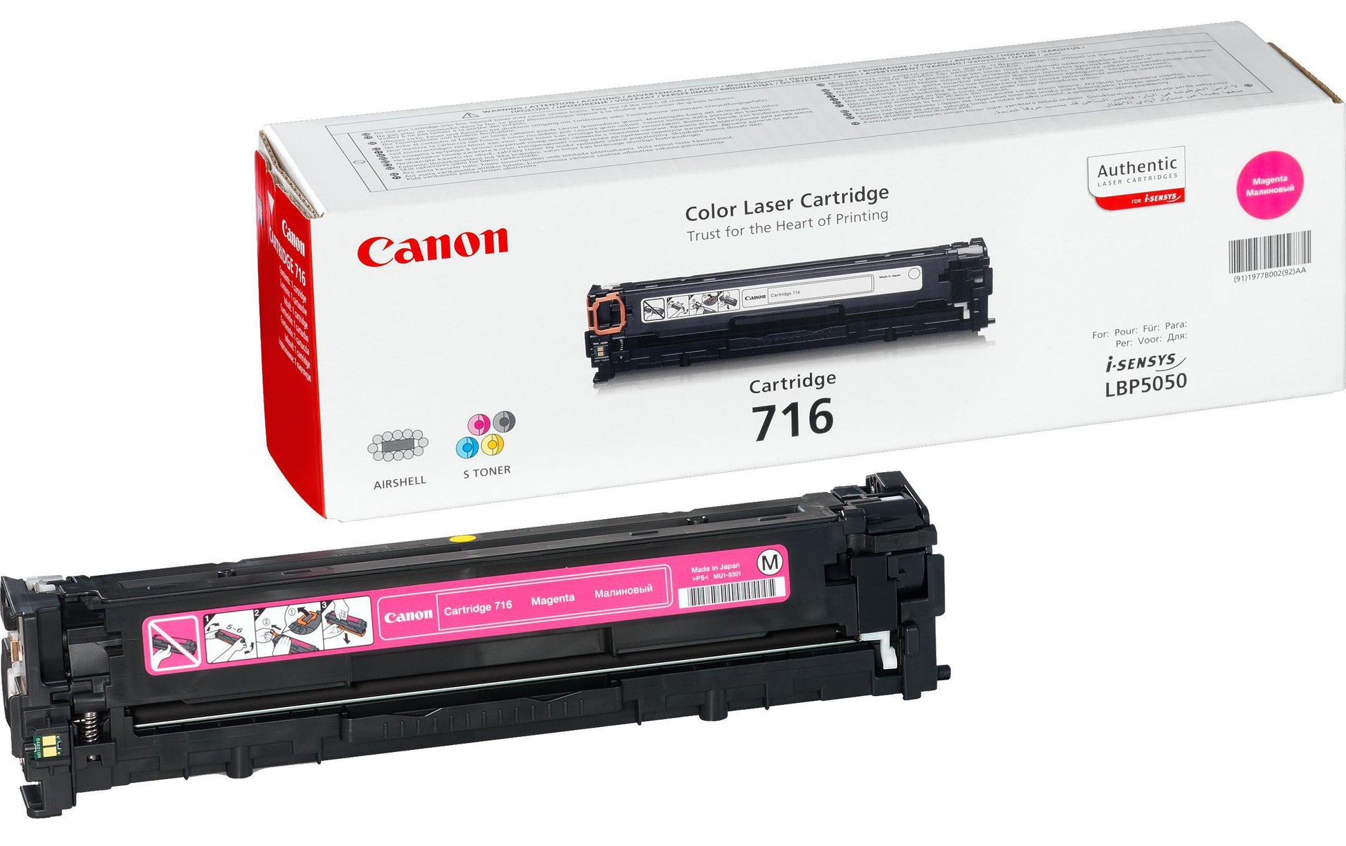 Canon Toner 716 – magenta, 1500 Seiten – für Farb-Laserdrucker/Multifunktionsgeräte