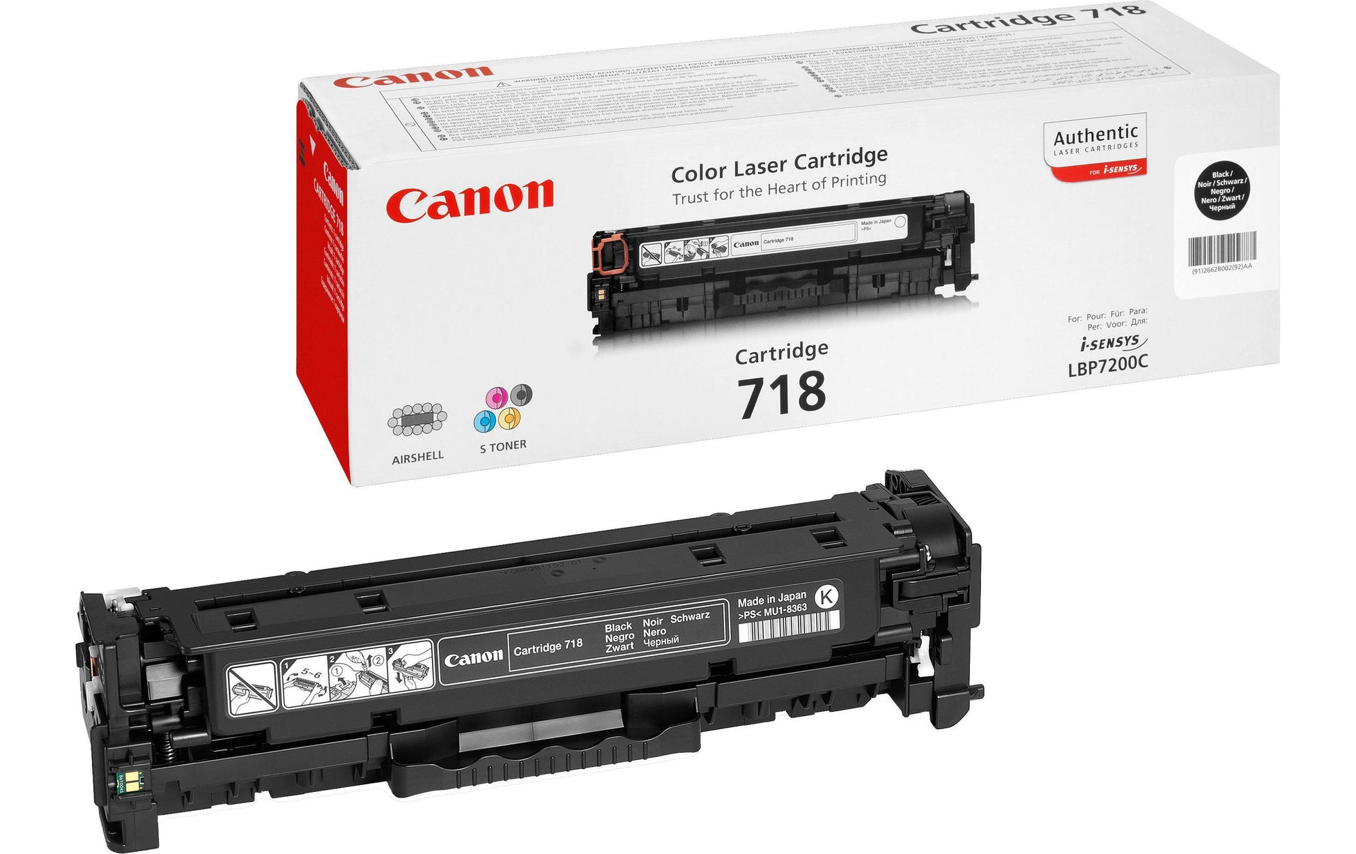 Canon Toner 718 – schwarz, 3400 Seiten
