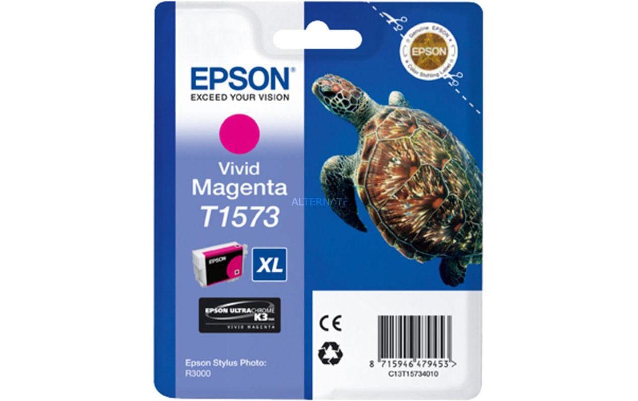 Epson Tintenpatrone T1573, Magenta – für Tintenstrahldrucker/Multifunktionsgeräte