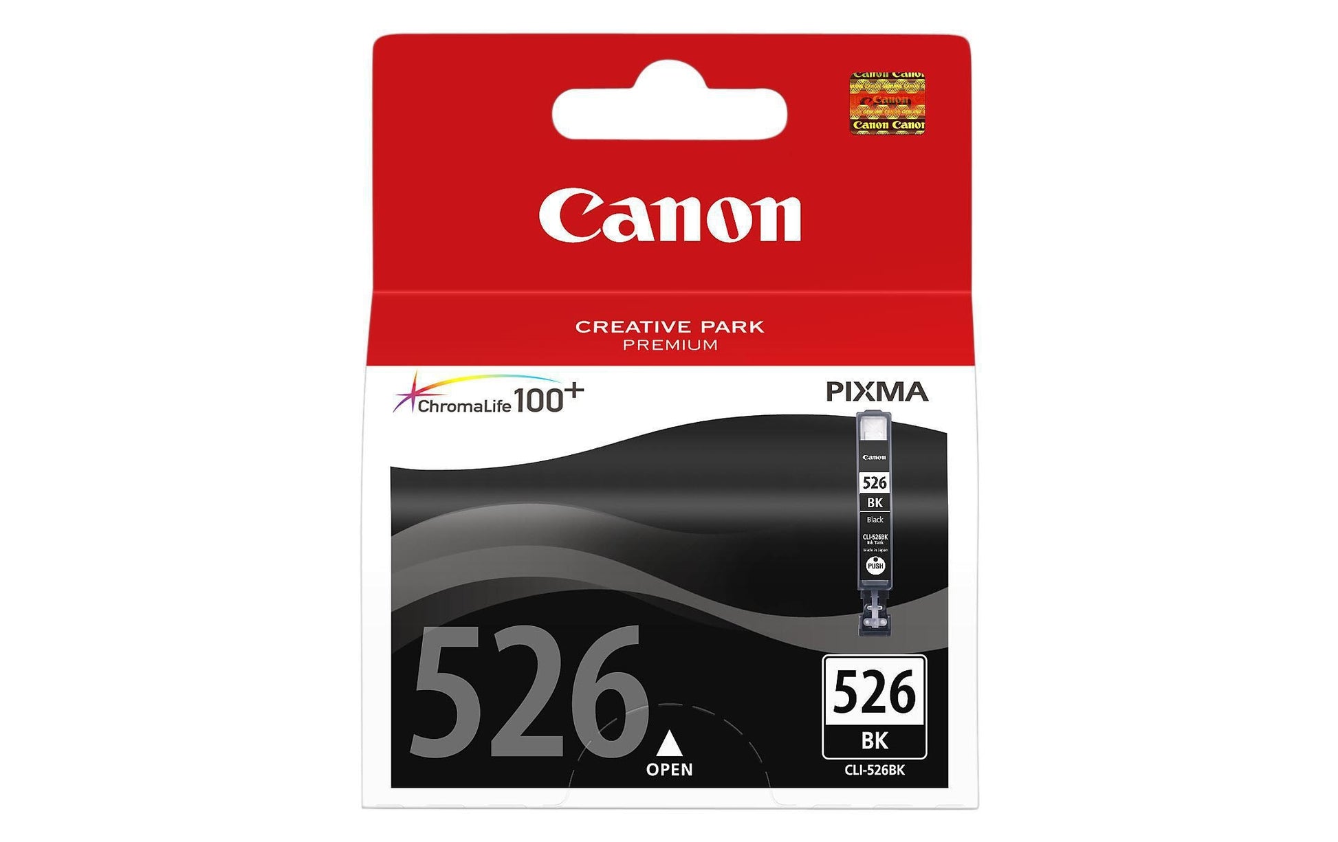 Canon Tintenpatrone CLI-526BK, Schwarz – für Tintenstrahldrucker und Multifunktionsgeräte