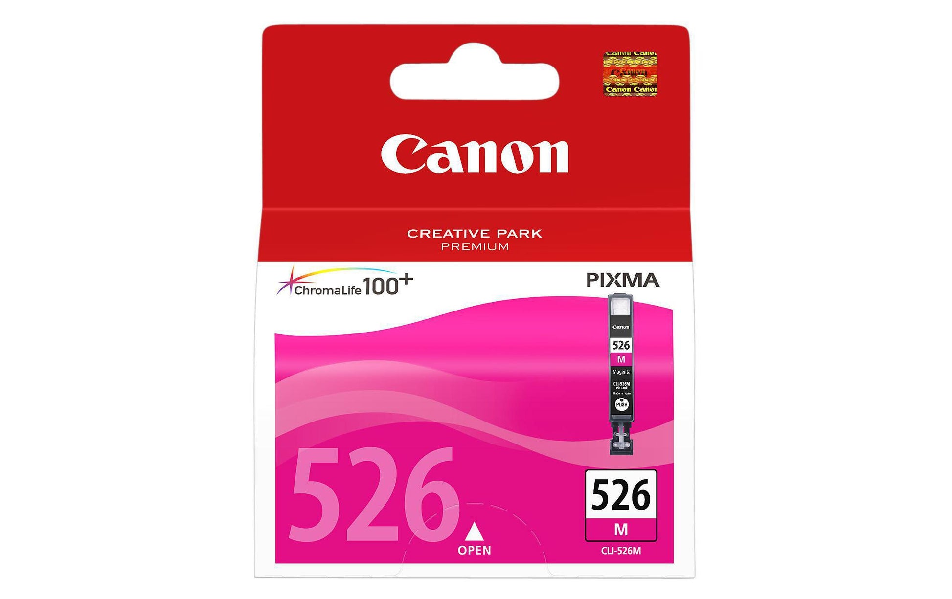 Canon Tintenpatrone CLI-526M, Magenta, 530 Seiten – für PIXMA iP/MG/MX usw.